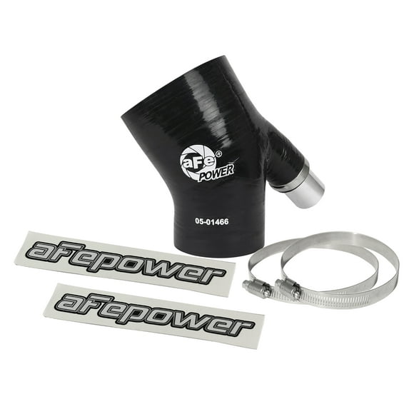 aFe MagnumFORCE Coupling Kit 3in ID x 2/14in x 35deg Elbow Reducing Coupler w. Vent - Black