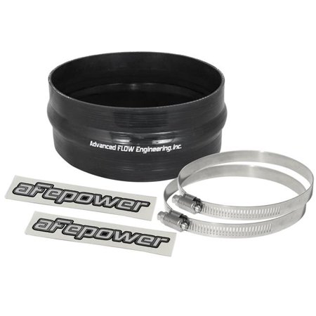 aFe Magnum FORCE CAI Univ. Silicone Coupling Kit (6-1/4in. ID / 2-3/4in. L) Straight w/Hump - Black