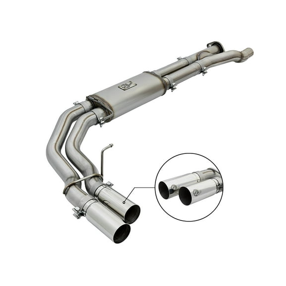 aFe POWER Rebel Series 3in 409 SS Cat Back Exhaust w/ Polished Tips 17 Ford F-150 Raptor V6-3.5L Fits select: 2017-2020 FORD F150 RAPTOR