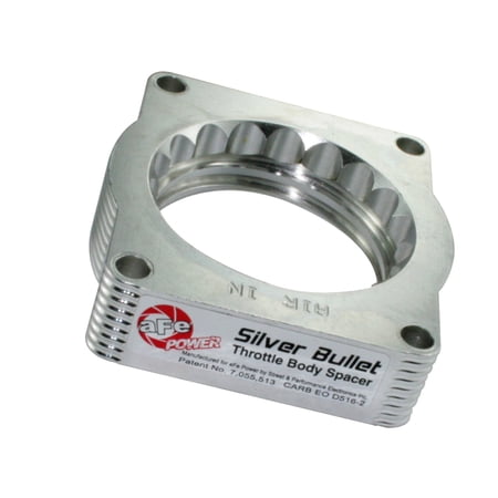 aFe POWER Silver Bullet Throttle Body Spacer, 46-33002, for Ford Fits select: 2004-2010 FORD F150, 2004-2007 FORD F250