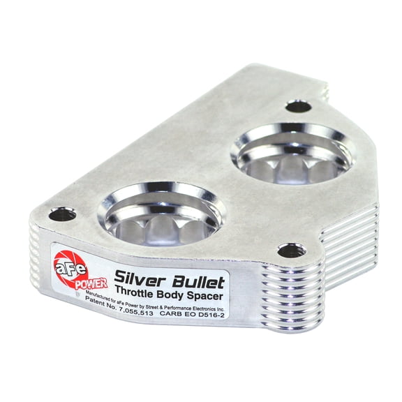 aFe POWER Silver Bullet Throttle Body Spacer, 46-34004, for GM Fits select: 1988-1995 CHEVROLET GMT-400, 1994-1995 CHEVROLET S TRUCK