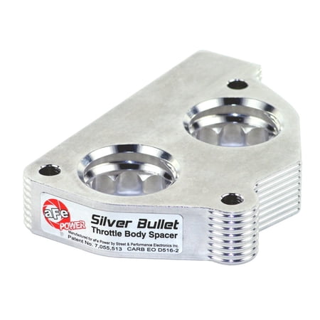 aFe POWER Silver Bullet Throttle Body Spacer, 46-34004, for GM Fits select: 1988-1995 CHEVROLET GMT-400, 1994-1995 CHEVROLET S TRUCK