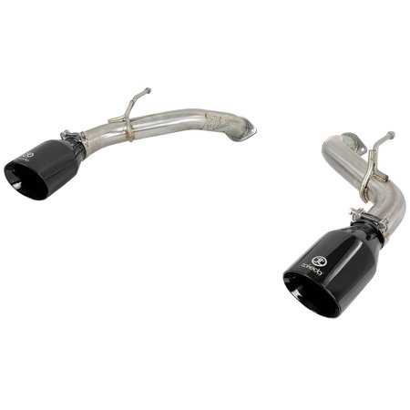 aFe Takeda 2.5-inch 304 Stainless Steel Axle-Back Exhaust System with Black Tips for Infiniti Q50 2016-2019