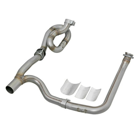 aFe POWER Twisted Steel Y-Pipe w/ Loop Relocation Pipe 12-18 Jeep Wrangler (JK) V6 3.6L Fits select: 2015-2018 JEEP WRANGLER UNLIMITED