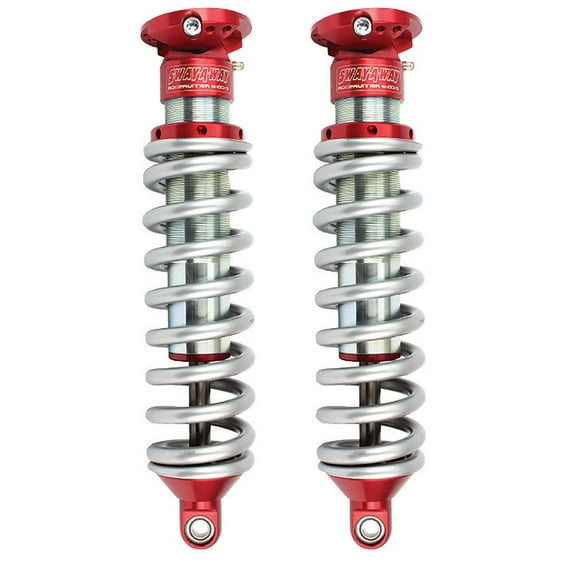 aFe Power 101-5600-07 Sway-A-Way Front Coilover Kit; 2.5 in. Diameter; Pre-Set For 2-2.5 in. Lift; Zinc Plated Steel Cylinder Bodies; CNC Machine Aluminum Components; Adj. Ride Height ;