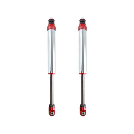 aFe Power 102-0052-01 Sway-A-Way Rear Shock Kit; 2 in. Diameter; OE Replacement; Adj. Ridge Height; 5/8 Polished Nitro Steel Shaft; Piggyback Reservoirs w/Fully Synthetic Oil;