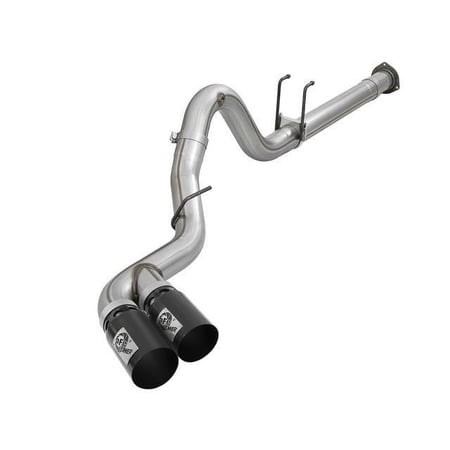 aFe Power 15-16 Ford F250/F350 6.7L Diesel Rebel XD 4in 409 SS DPF-Back Exhaust System - Black Tips