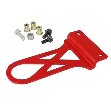 aFe Power 450-401002-R aFe Control PFADT Series Tow Hook; Front; Installation Tool/Riv-Nuts/Hardware; Red Powdercoat Finish;