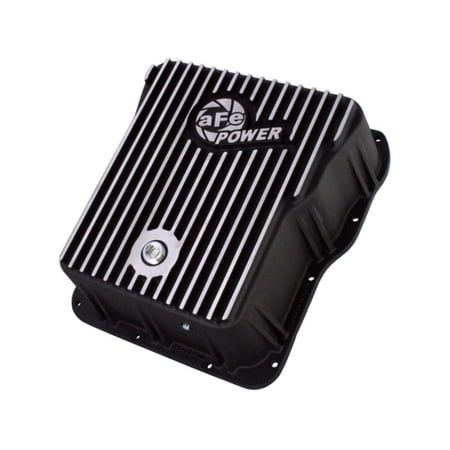 aFe Power Pro Series Deep Transmission Pan for GM Diesel Trucks 01-19 V8-6.6L - Increased Capacity and Enhanced Cooling