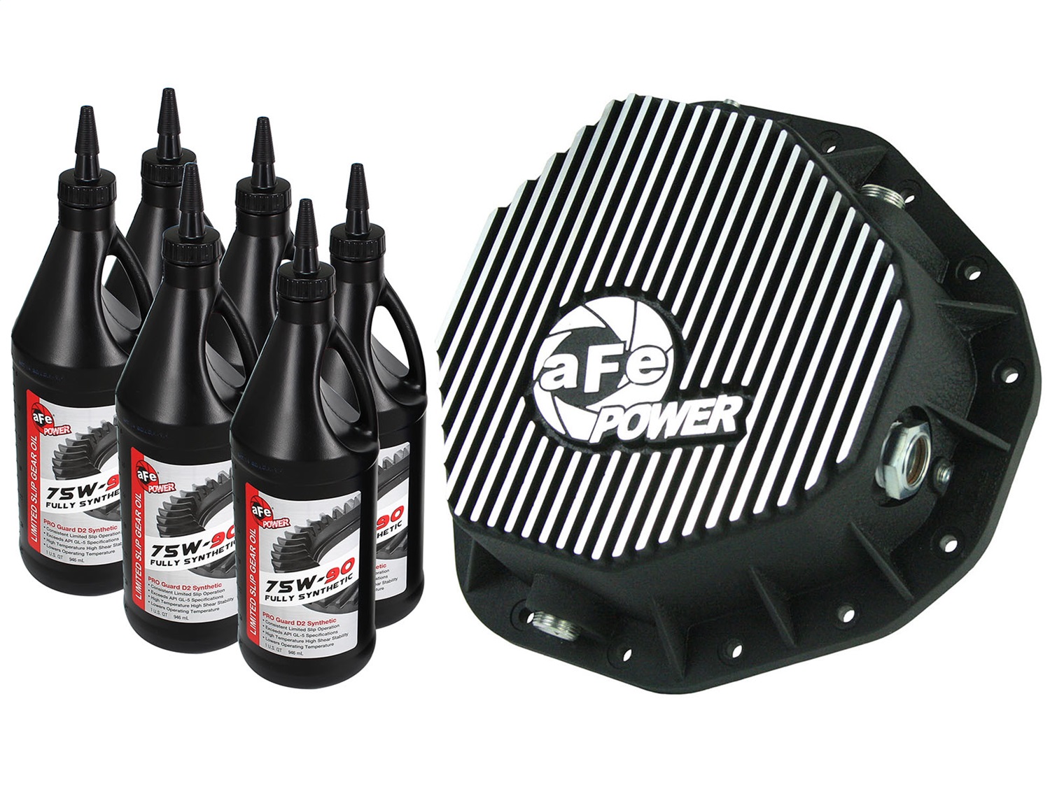 aFe Power 4670092WL Pro Series Differential Cover Kit; Rear; 5 Qt