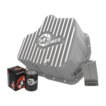 aFe Power 46-70330 Engine Oil Pan, Raw Machined Fins, For 01-10 GM Duramax NEW