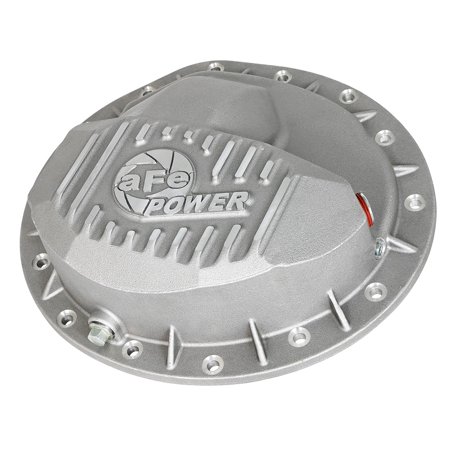 aFe Power 46-70360 Street Series Differential Cover; Rear; 4 Qt. Lube Capacity; Raw w/Machined Fins; For Use w/9.5-14 Bolt Pattern; Fits select: 2016-2019 NISSAN TITAN XD