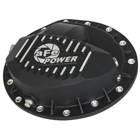 aFe Power 46-70372 Pro Series Differential Cover; Rear; 4 Qt. Lube Capacity; Black Powdercoat w/Machined Fins; For Use w/9.5-14 Bolt Pattern; Fits select: 2001-2013 CHEVROLET SILVERADO