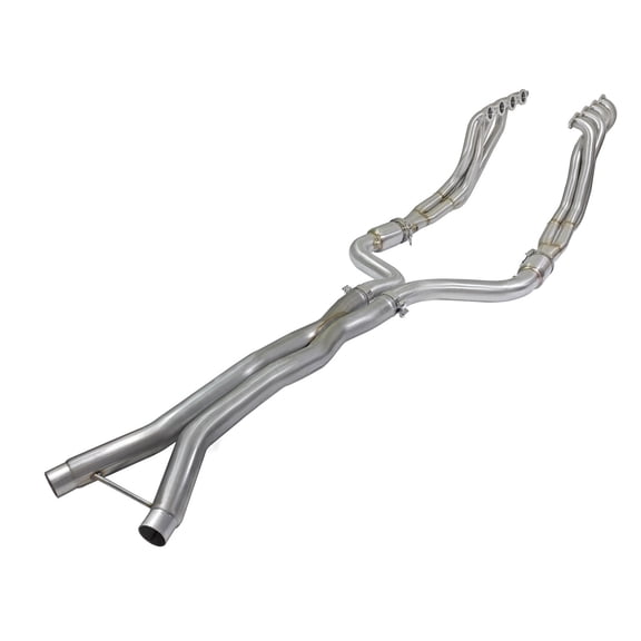 aFe Power 48-34127-YC Twisted Steel Tri-Y Header/X-Pipe (Street), (Non-Carb Fits select: 2016-2021 CHEVROLET CAMARO SS