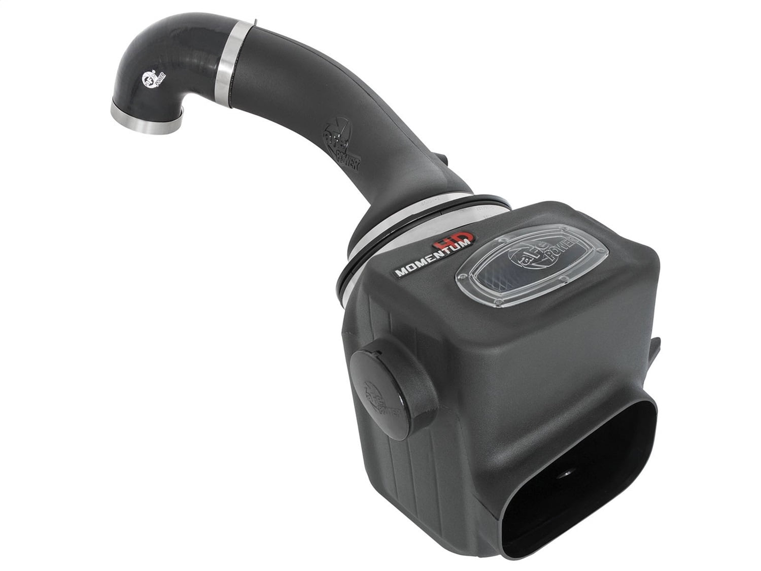 aFe Power 50-76105 Momentum HD Pro 10R Air Intake System; Incl. Air Filter/1-Piece Sealed Housing w/Auxiliary Air Scoop/Roto-Molded Intake Tube/Hardware; +9 HP/+15 Lbs. x Ft. Torque;