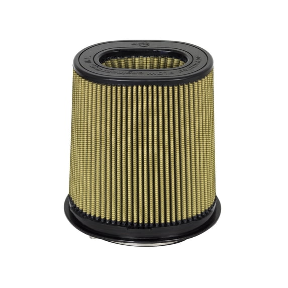 aFe Power 72-91124 Performance Replacement Air Filter, (6-3/4x4-3/4) IN F x (8-1/4x6-1/4) x (7-1/4x5) IN T (Inverted) x 7-3/4 IN H, Washable, Oiled Media