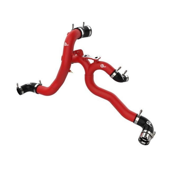 aFe Power BladeRunner 3 IN Aluminum Hot and Cold Charge Pipe Kit Red Fit Kia Stinger 18-22 V6-3.3L (tt) 46-20504-R Fits select: 2019-2022 GENESIS G70