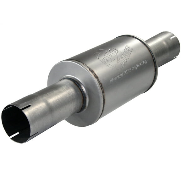 aFe Power - Exh Muffler Al; 4id In/out X 30oal- 9dia Body (MDAFE49-91