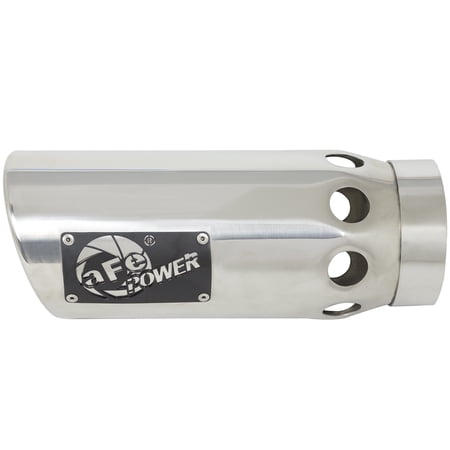 aFe Power Intercooled Tip Stainless Steel - Polished 4in In x 5in Out x 12in L Clamp On