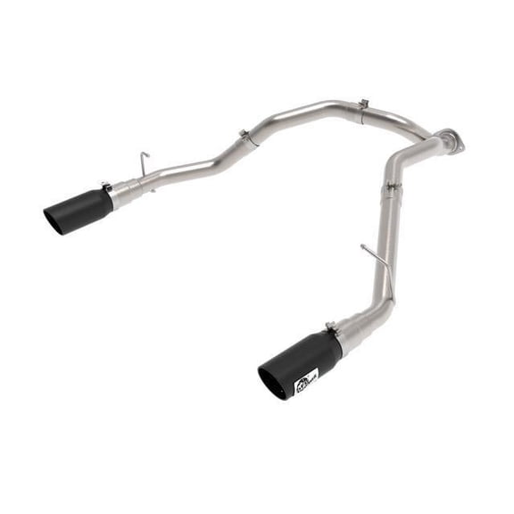 aFe Power Large Bore-HD 3 IN 409 Stainless Steel DPF-Back Exhaust System w/Black Tip RAM 1500 20-21 V6-3.0L (td) 49-42080-B
