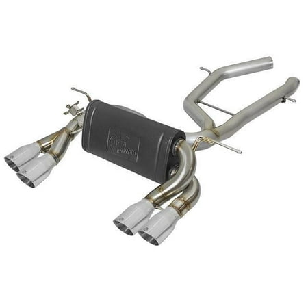 aFe Power MACH Force-Xp 2-1/2in Stainless Steel Axle Back Exhaust System w/ Polished Tips 49-36338-P Fits select: 2015-2020 BMW M4, 2015-2018 BMW M3