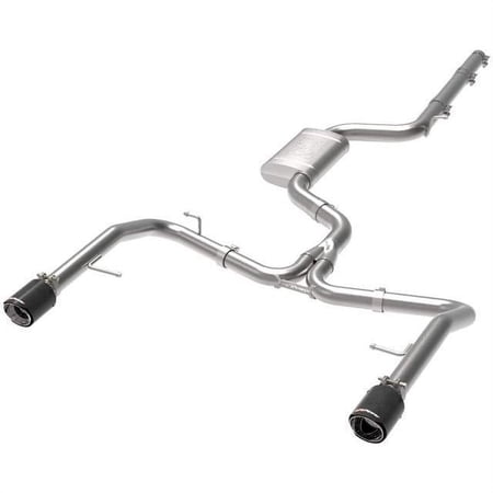 aFe Power Mach Force-Xp 3 In To 2-1/2 In Stainless Steel Cat-Back Exhaust System Carbon Vw Jetta Gli (Mkvii) 19-20 L4-2.0L (T) 49-36432-C