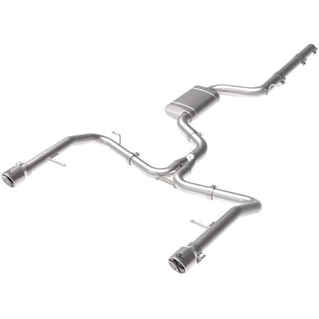 aFe Power Mach Force-Xp 3 In To 2-1/2 In Stainless Steel Cat-Back Exhaust System Polished Vw Jetta Gli (Mkvii) 19-20 L4-2.0L (T) 49-36432-P