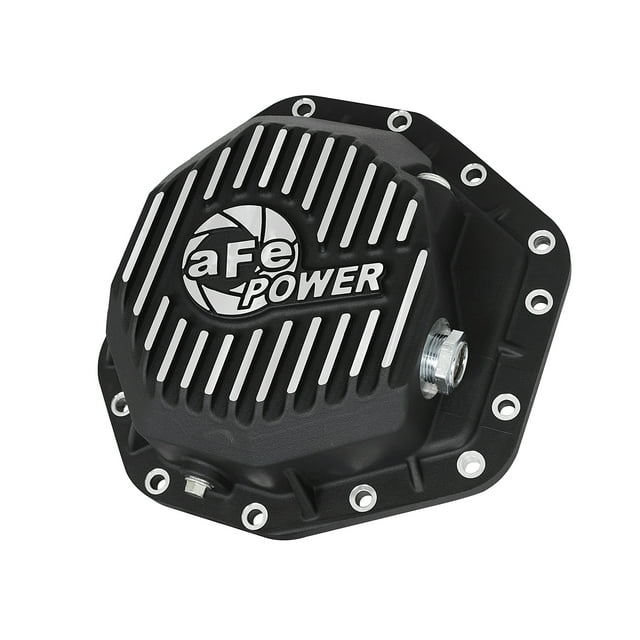aFe Power Front Diff Cover w/ 75W-90 Gear Oil 5/94-12 Ford Diesel Trucks V8 7.3/6.0/6.4/6.7L (td)