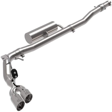 aFe Power Rebel Series 3 IN 304 Stainless Steel Cat-Back Exhaust System w/ Polished Tips Ford Ranger 19-20 L4-2.3L (t) 49-33119-P