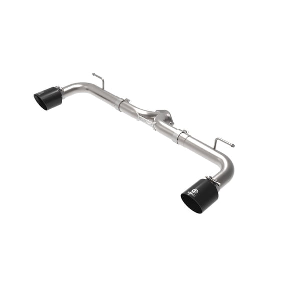 aFe Takeda 2-1/2in 304 SS Axle-Back Exhaust w/ Black Tip 14-18 Mazda 3 L4 2.0L/2.5L