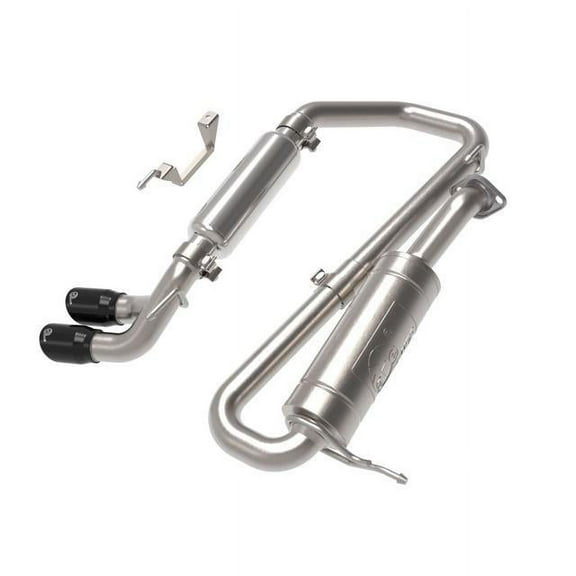 aFe Power Takeda 2-1/4 IN 304 Stainless Steel Cat-Back Exhaust System w/ Black Tip Fit Suzuki Jimny 18-22 L4-1.5L 49-37020-B