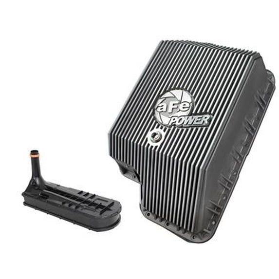 aFe Power Transmission Pan; Raw Finish for 94-10 F250 Power Stroke