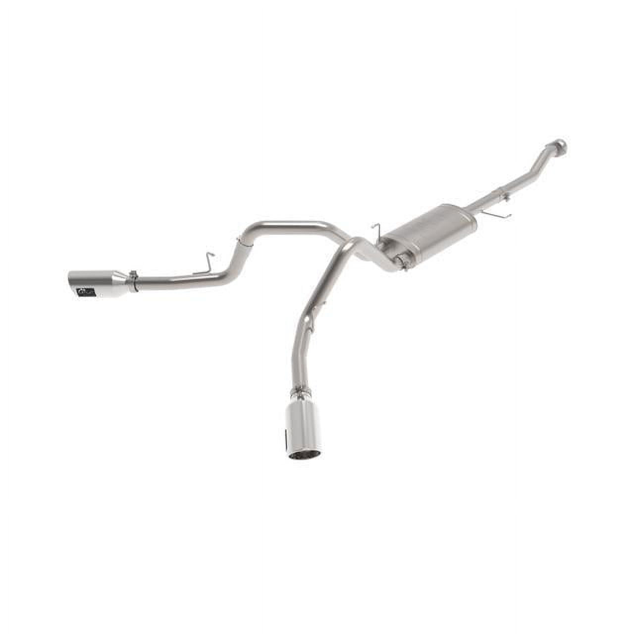 aFe 49-33126-P; Vulcan Series 3 IN 304 Stainless Steel Cat-Back Exhaust System w/Polished Tip Ford F-150 2021 V6-2.7L/3.5L (tt)/V8-5.0L