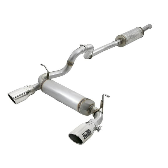 aFe Rebel Series 2.5in 409 SS Cat-Back Exhaust w/ Polished Tips 2018+ Jeep Wrangler (JL) V6 3.6L