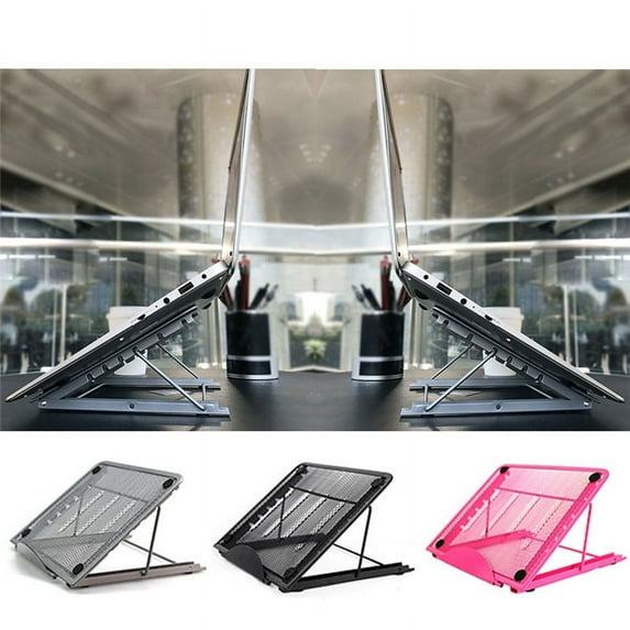 6 Angles Adjustable Laptop Stand, Foldable Ventilated Desk Laptop Stand Holder for Home/Office,Compatible with Laptop (10 inch-15 inch)