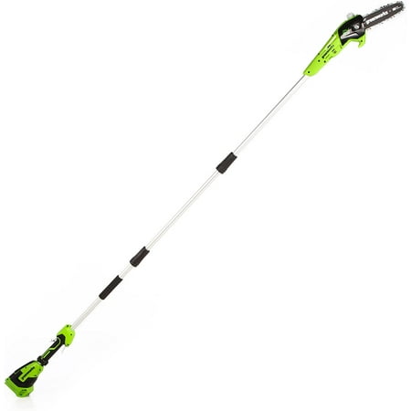 Greenworks - 24-Volt 8-Inch Cordless Pole Saw (Battery Not Included) - Black/Green