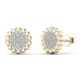 thumbnail image 1 of aaXia 10K Yellow Gold 1/8ct. TDW Diamond Round Stud Earrings, 1 of 4