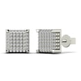 thumbnail image 1 of aaXia 14K White Gold 1/5ct. TDW Diamond Square Stud Earrings (H-I, I1-I2), 1 of 5
