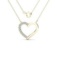 thumbnail image 1 of aaXia 14K Yellow Gold Diamond Accent Heart Shaped Necklace, 1 of 4