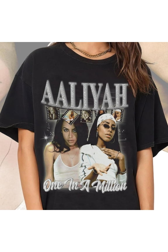 aaliyah shirt vintage 90s unisex homage, Unisex Shirt