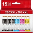 thumbnail image 1 of ab 15 Pack PGI-280XXL/CLI-281XXL Replacement for Canon 280 281 Ink Cartridges Compatible with Canon TR8620a Ink Cartridges TR8520 TR8620 TR8600 TR7520 TS702a TS6120 TS6220 TS9120 TS6320 Printer, 1 of 9