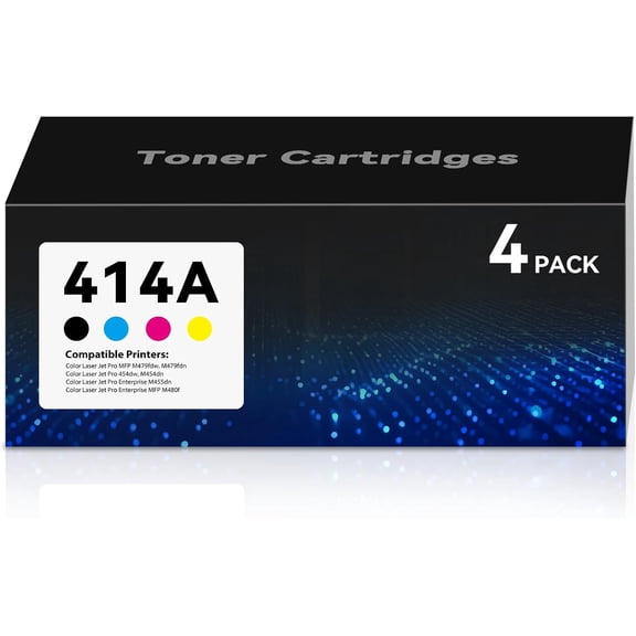 ab 414A Toner Cartridges Color Laser Jet Pro MFP M479fdw M454dw Compatible for HP 414A 414X Toner Cartridge Work for Pro M479fdw M454dw M479fdn M454dn Enterprise M480f M455dn Printer