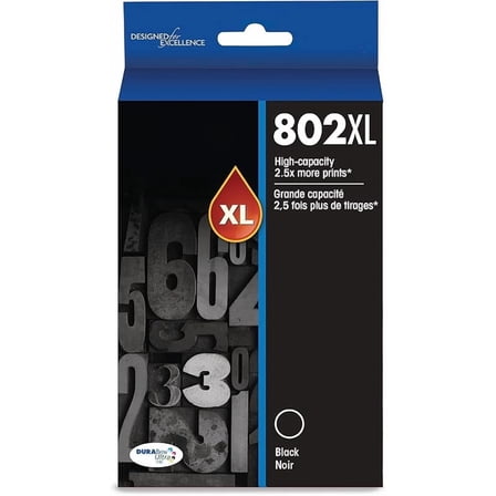 ab 802 DURABrite Ultra Ink High Capacity Black & Standard Color Cartridge Combo Pack (T802XL-BCS) Works with WorkForce Pro WF-4720, WF-4730, WF-4734, WF-4740