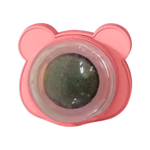 ab Catnip Toy, Interactive Spinning Teeth-Cleaning Licking Ball For Cats Kittens, Easy Install Wall/Furniture Mount - Pink