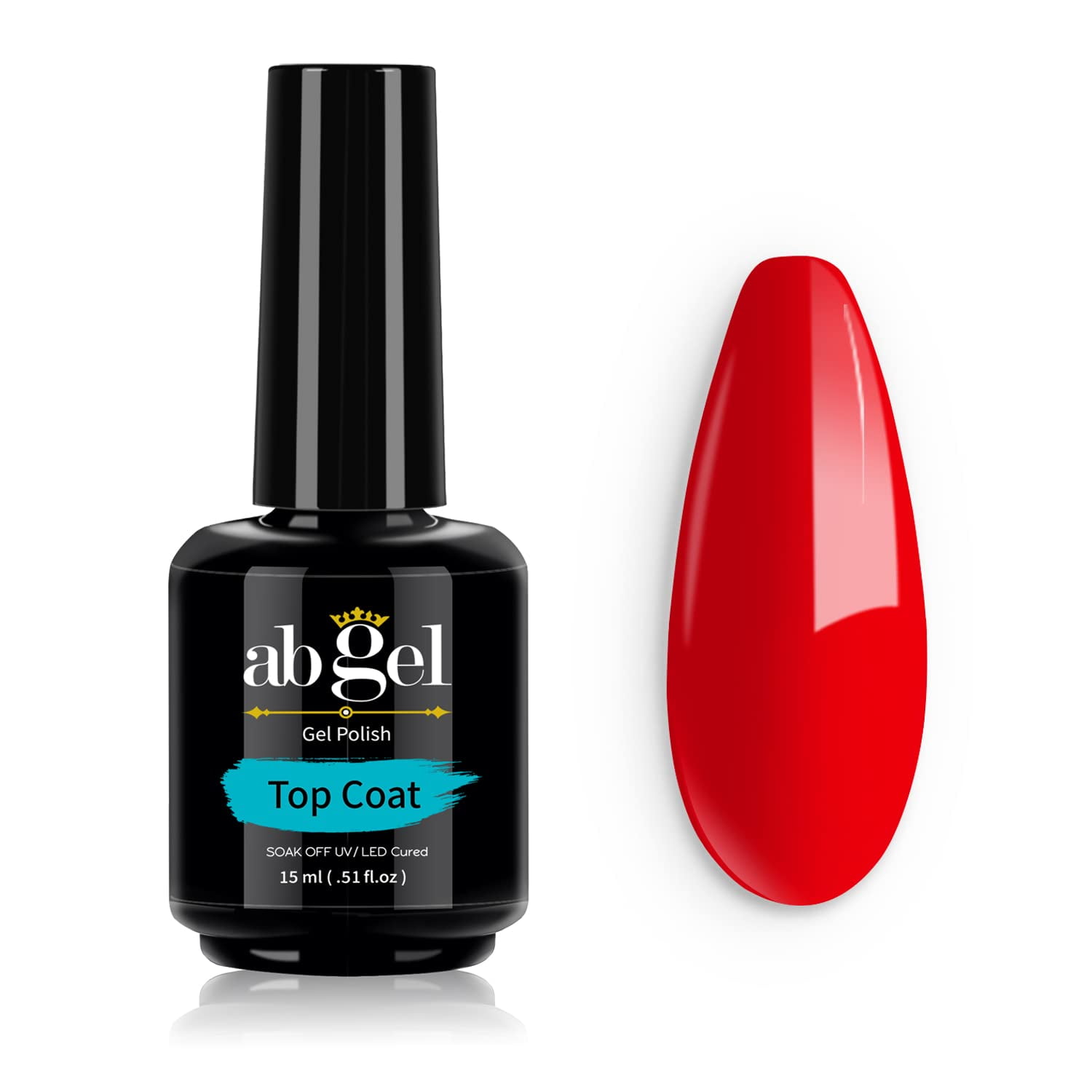 ab gel No Wipe Shiny Top Coat Gel Nail Polish,15ML Gel Nail Polish Gel