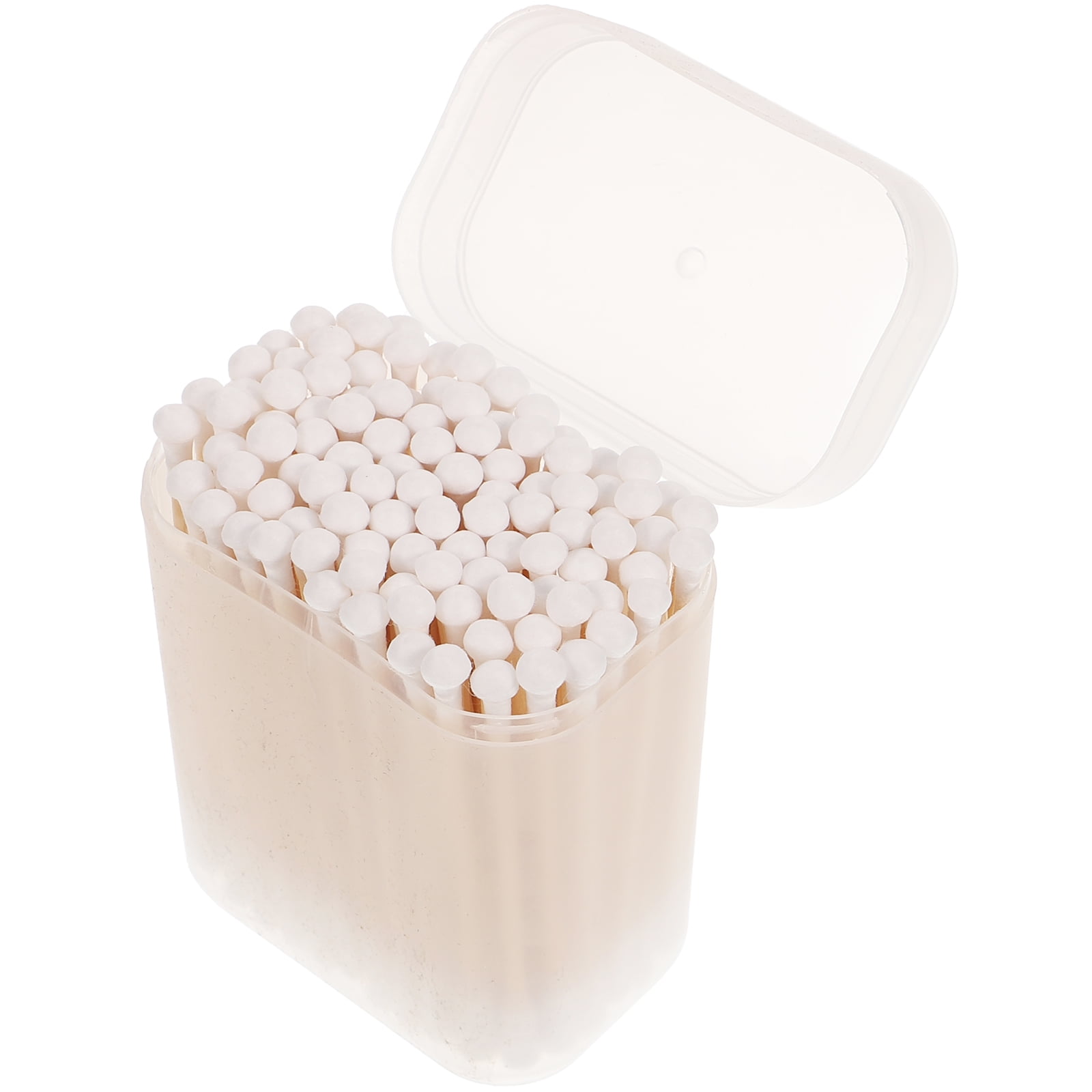abbageba 100 Disposable Cotton Swabs with Large Double Round Tips for Newborns