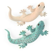 abbageba 2 Artificial Lizard Toys - Gecko Statue Desktop Simulation Figures