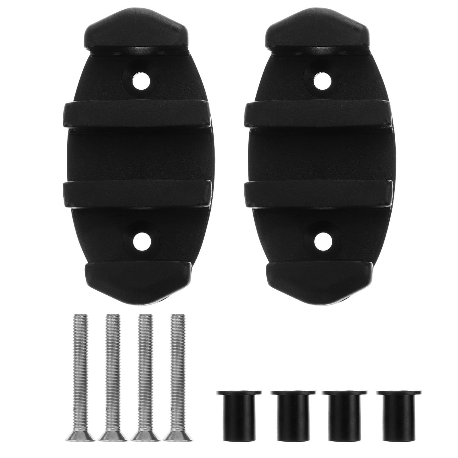 Nylon Kayak Zig Zag Cleats - Black, Pack Of 2, 3.5 Inch Length, Holds Ropes Up To 3/8 Inch