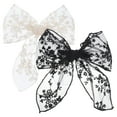 thumbnail image 1 of 2pcs Hair Bows Women Lace Bow Hair Clips Large Bow Clips Vintage Hair Accessories, 1 of 6