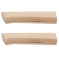 thumbnail image 1 of abbageba 2pcs Knife Handles Kitchen Knife Wooden Handle Replacement Knife Handle Kitchen Cutter Handle Knife Repair Handle for Kitchen Knife Repair Accessories, 1 of 5
